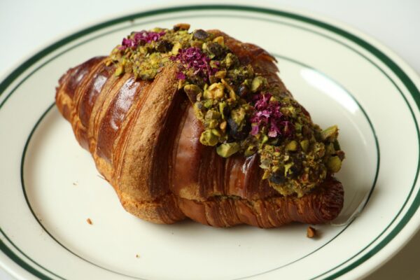 Pistachio Rose Croissant