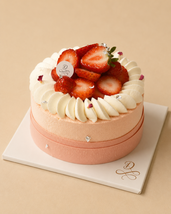 Strawberry Vanilla (5" Whole Cake)