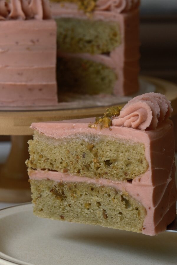 Pistachio Raspberry Cake (8") - Image 3